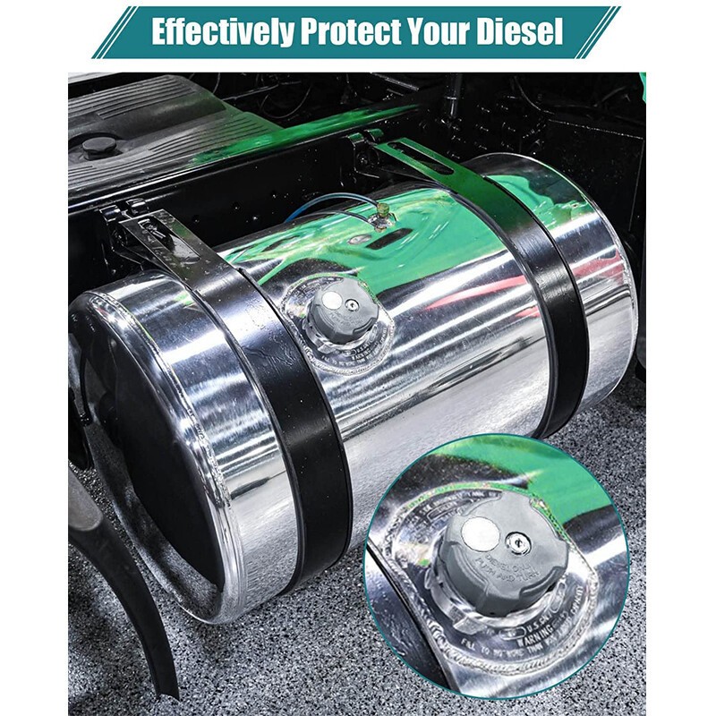 2Pcs Locking Diesel Fuel Cap with keys for 96-18 Freightliner Cascadia Columbia