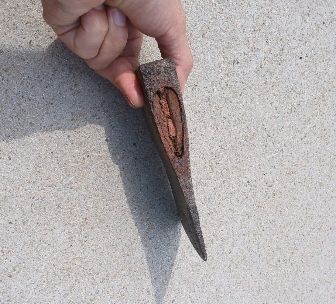 Vintage Antique Single Sided Axe Ax Head 6" 2.25lbs One bit side chop hammer