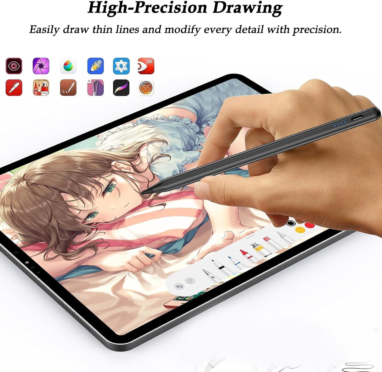 Touch Screen Pen Stylus Drawing Universal For iPhone iPad Samsung Amazon Tablet