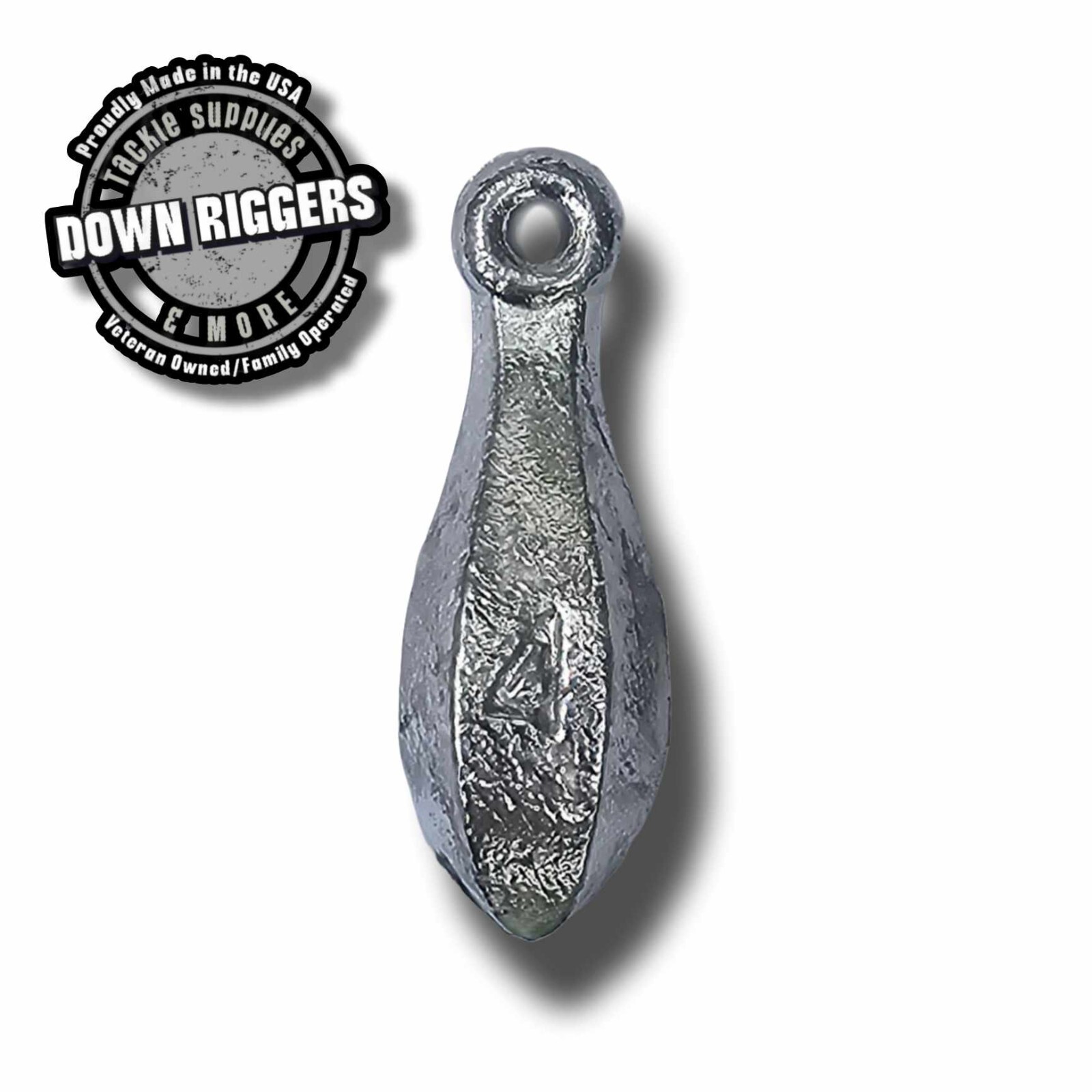 4oz Bank Sinker - Select up to 35pk / Handcrafted by Down Riggers LLC