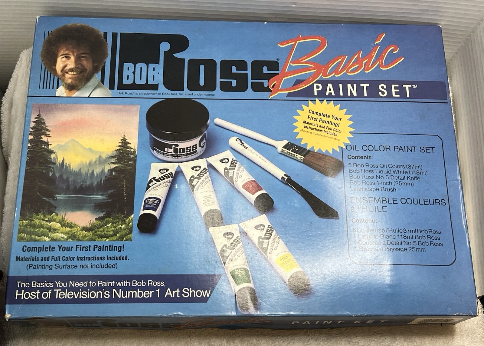 Vintage Bob Ross Basic Paint Set R6505 Oil Colors Happy Trees/No Instructions