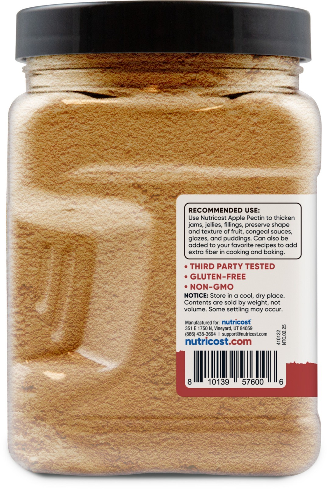 Nutricost Pantry Apple Pectin Powder (1 LB) - Bulk Pectin for Jams & Jellys