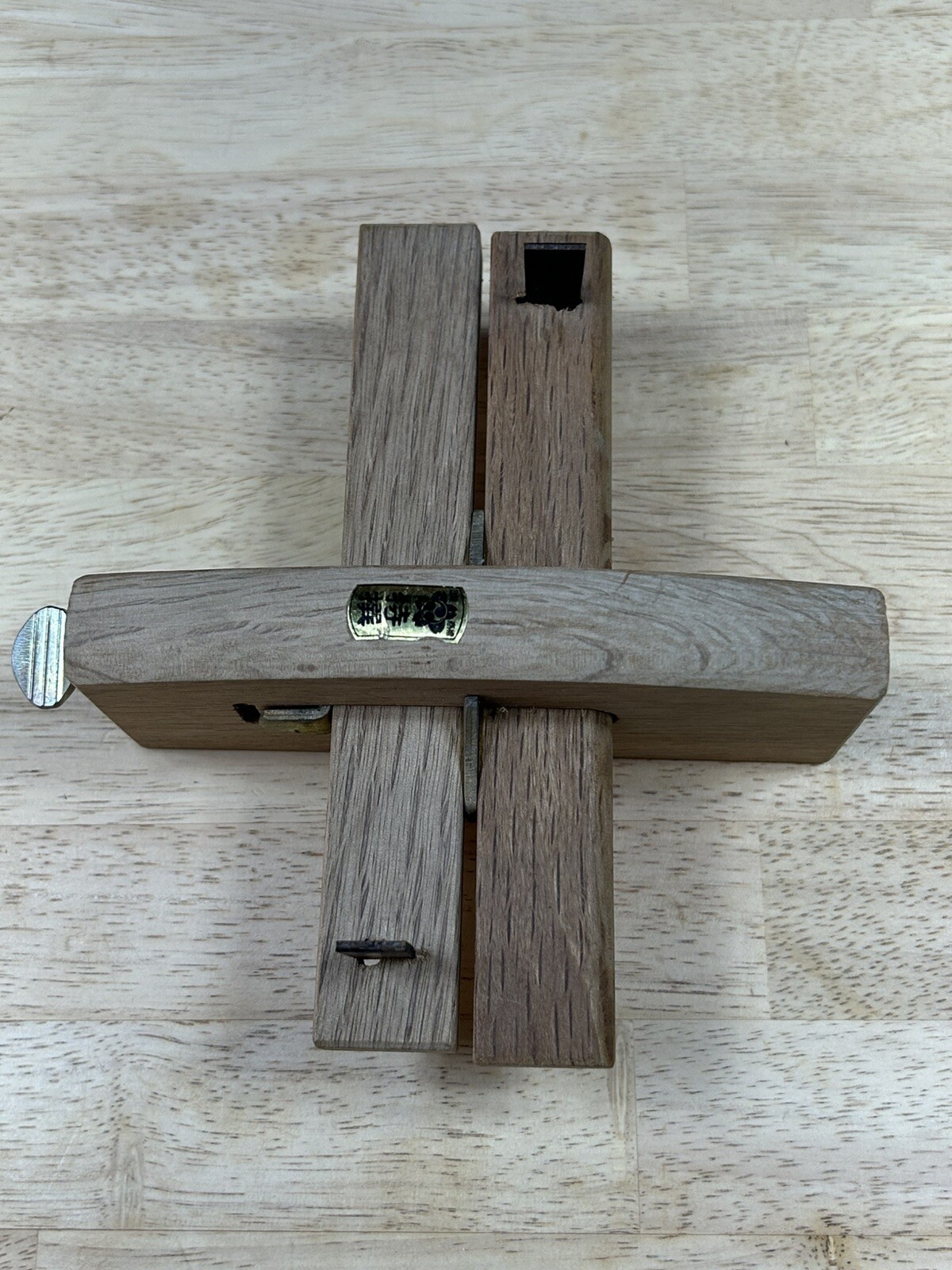 Japanese Marking Gauge (Kebiki). Japanese White Oak. New Old Stock.