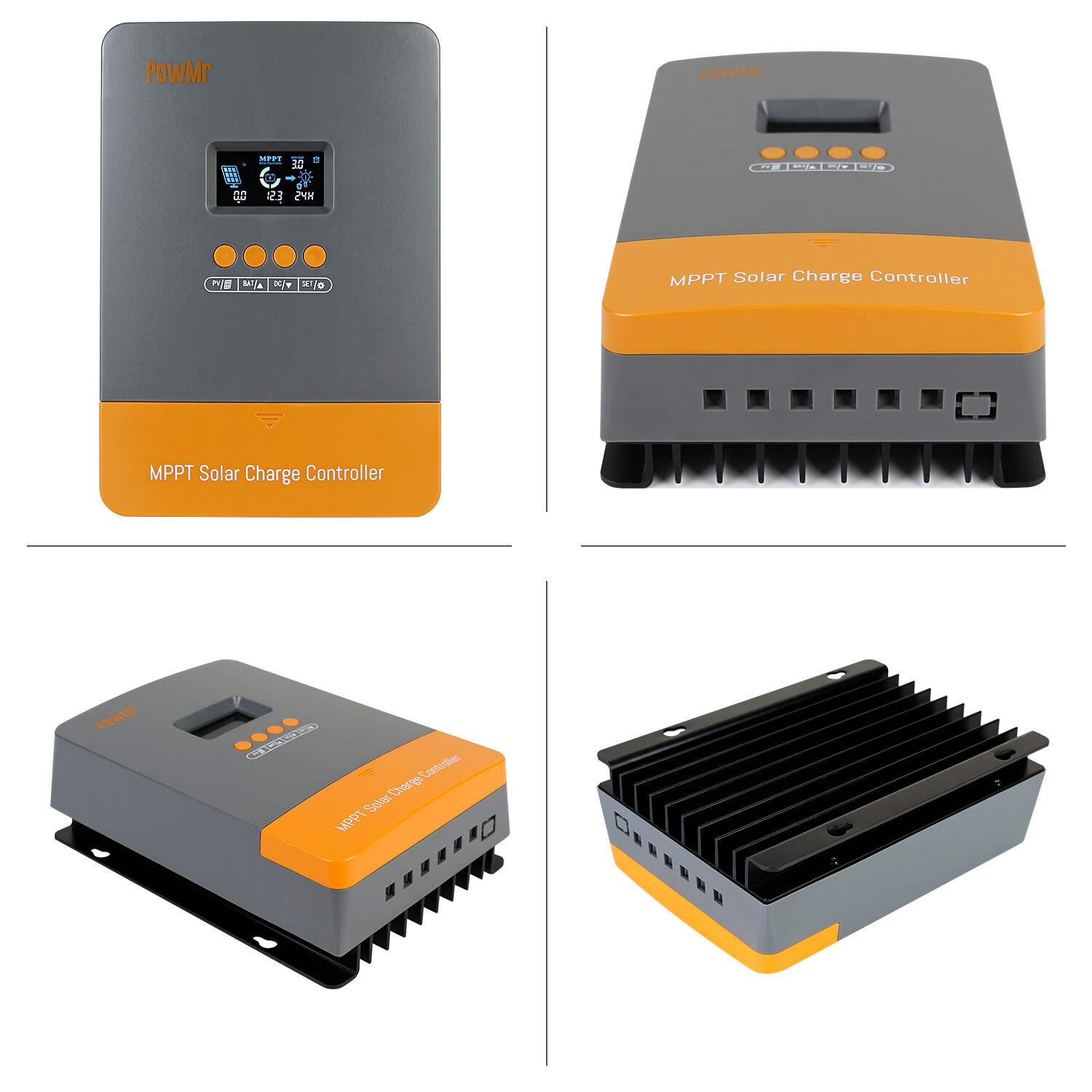 60A MPPT Solar Panel Battery Charge Controller 12V/24V/36V/48V LCD Regulator USA