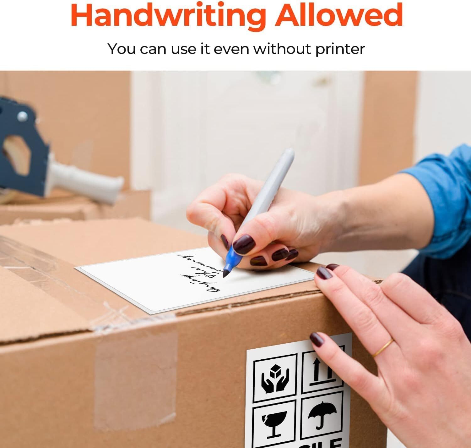 1000 4" x 6" Fanfold Direct Thermal Shipping Labels for Zebra & Rollo Printers