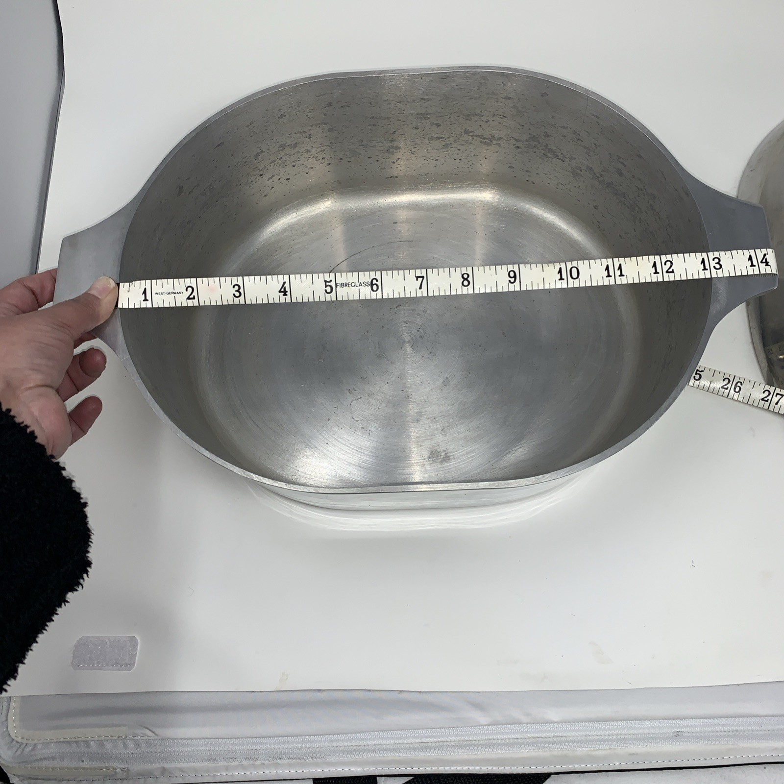 Royalty TM Nasco Oval Roasting, VTG Braising Dutch Oven Heavy Aluminum, Korea