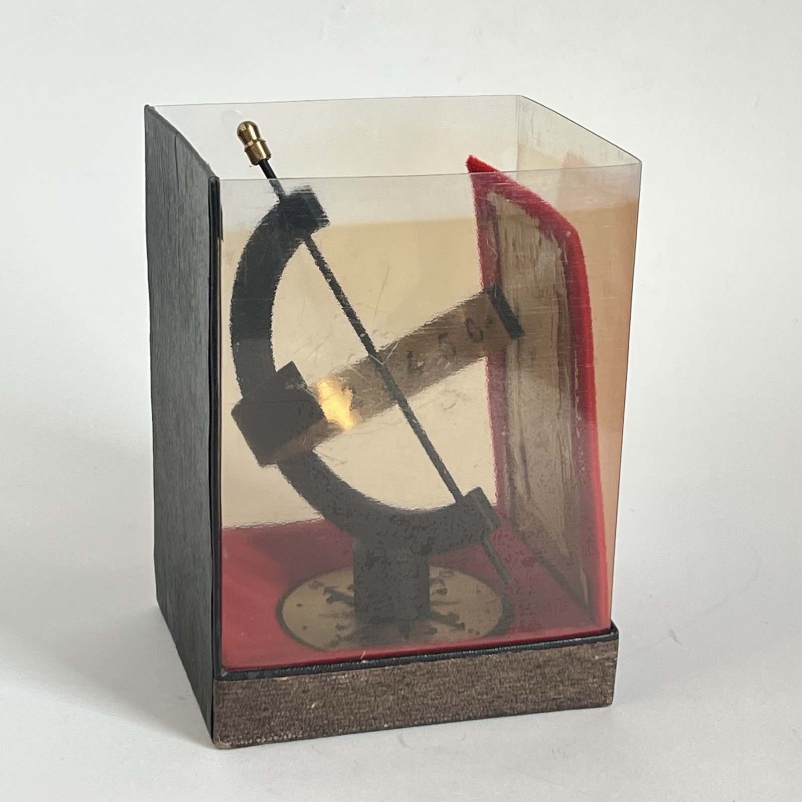 Vintage Sundial Mid Century Modern 60’s Sun Clock Metal And Brass 7 Inch