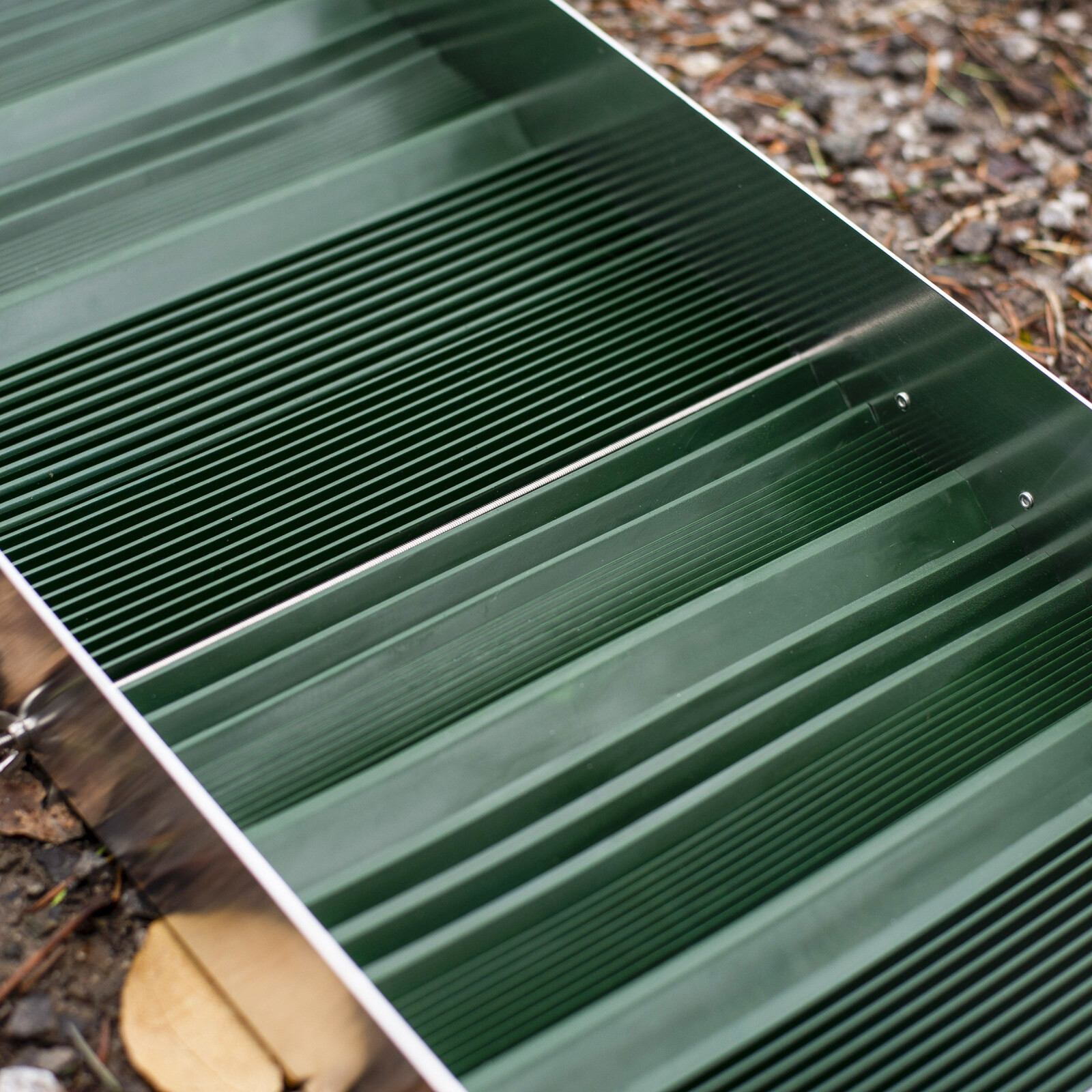 ASR Outdoor Aluminum Sluice Box with Rubber Sluice Box Matting for Gold