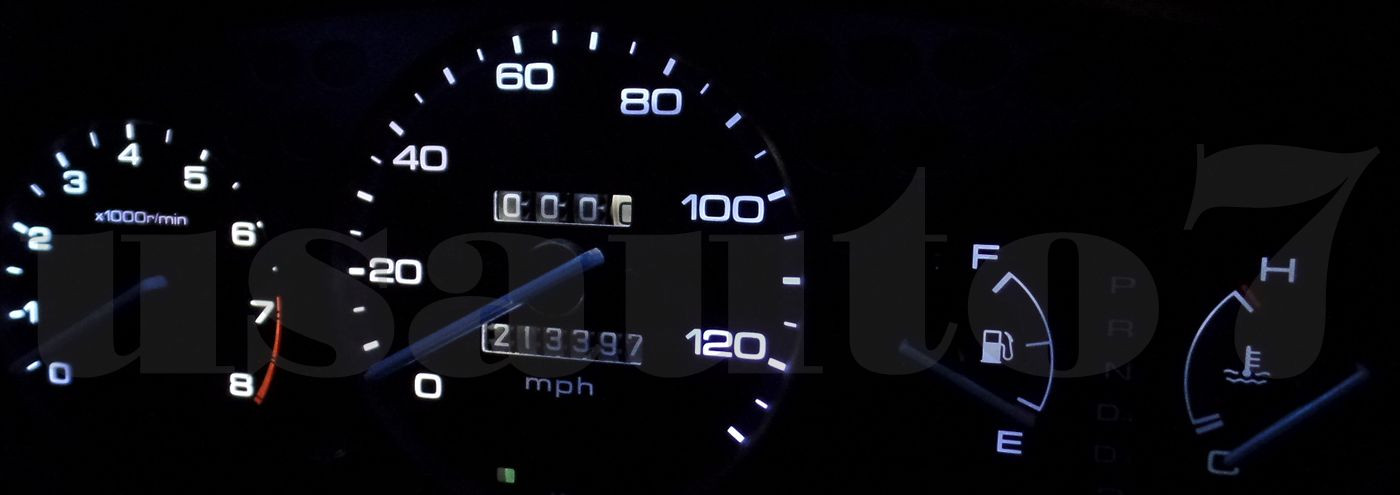 Dash Instrument Cluster Gauge WHITE LED LIGHT KIT Fit 96-00 Honda Civic 6th Gen