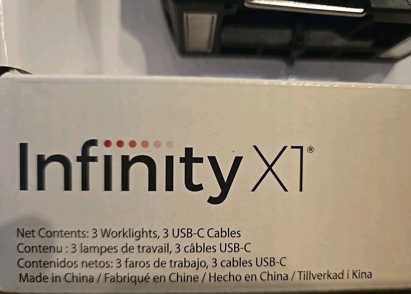 NEW Infinity X1 2000 Lumen Work Light, 3PK, 18Hrs, 5 Modes, Magnetic, Powerbank