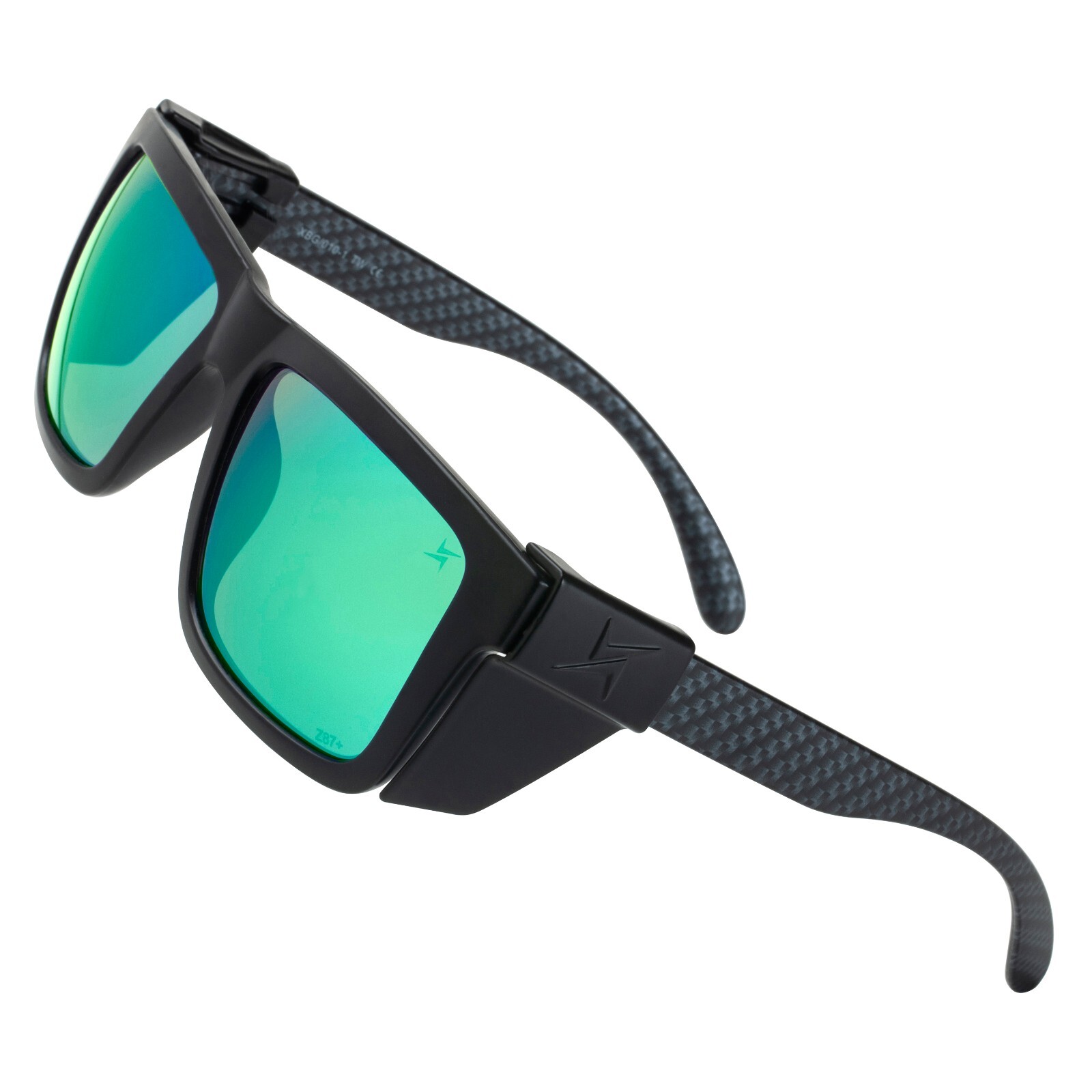 X Power ANSI Z87+ Weekenders XL Safety Sunglasses and Side Shield Combo, UV 400