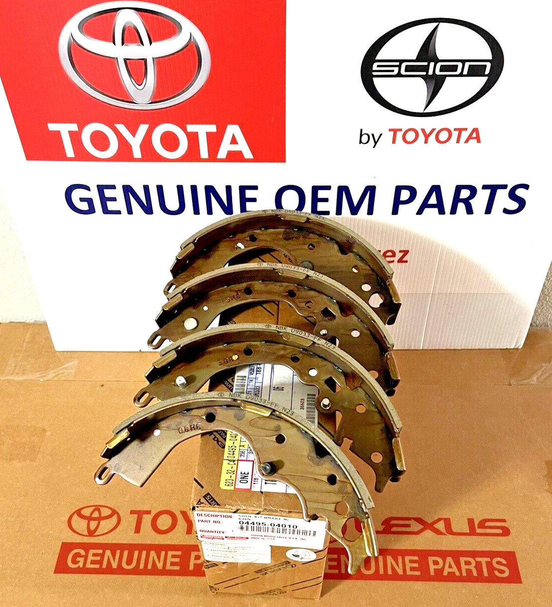 2005-2023 Toyota Tacoma Rear Brake Shoes Kit GENUINE OEM PART 04495-04010