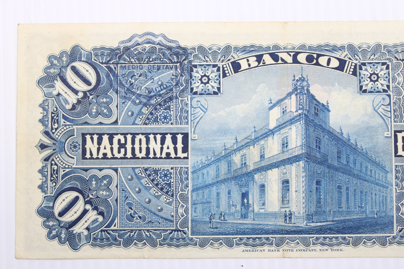 El Banco Nacional De Mexico, 10 Pesos, 1913, VF+, P-S258e #408