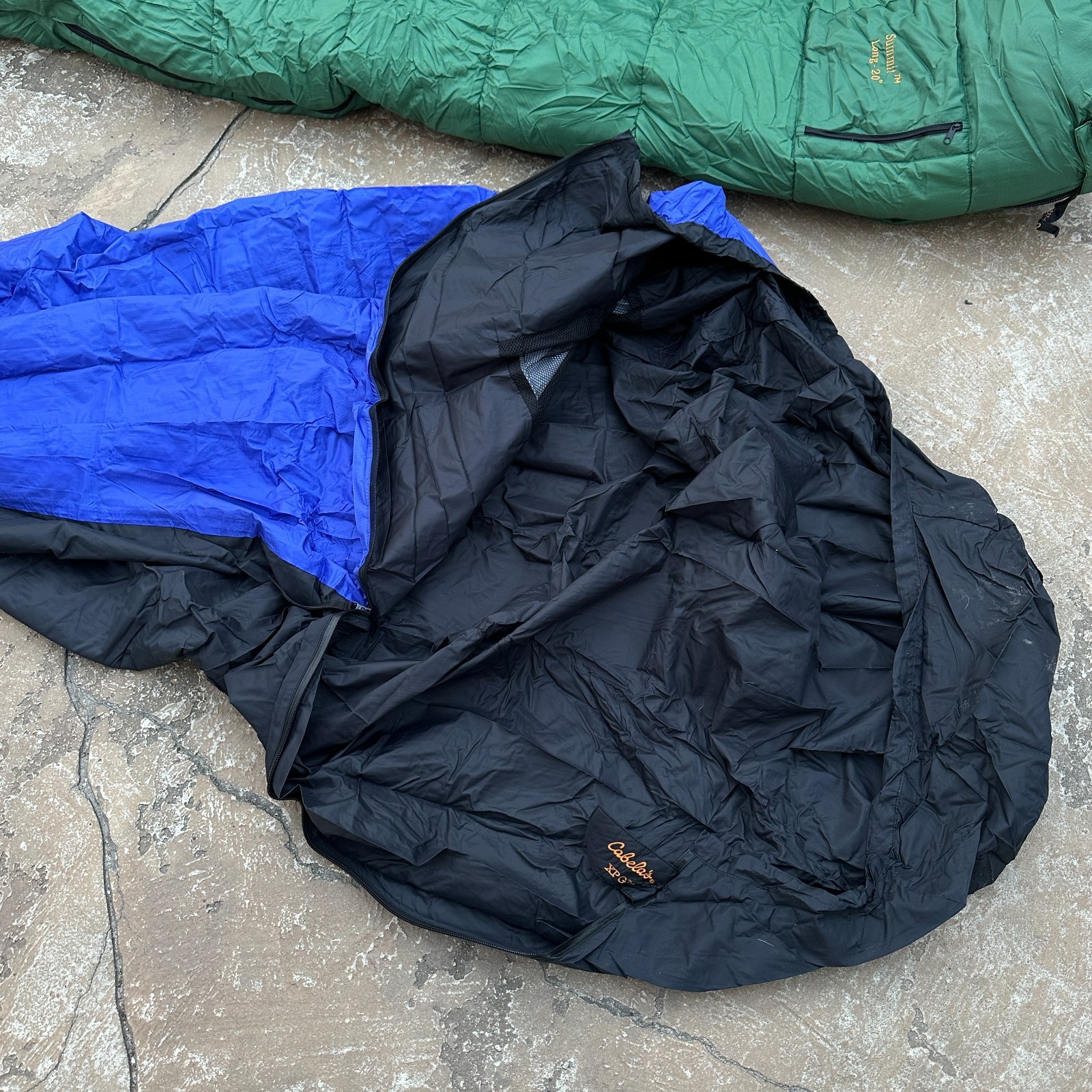 NWT Cabela's Summit Mummy Green Sleeping Bag 36"x90" w/ Bivy Cover