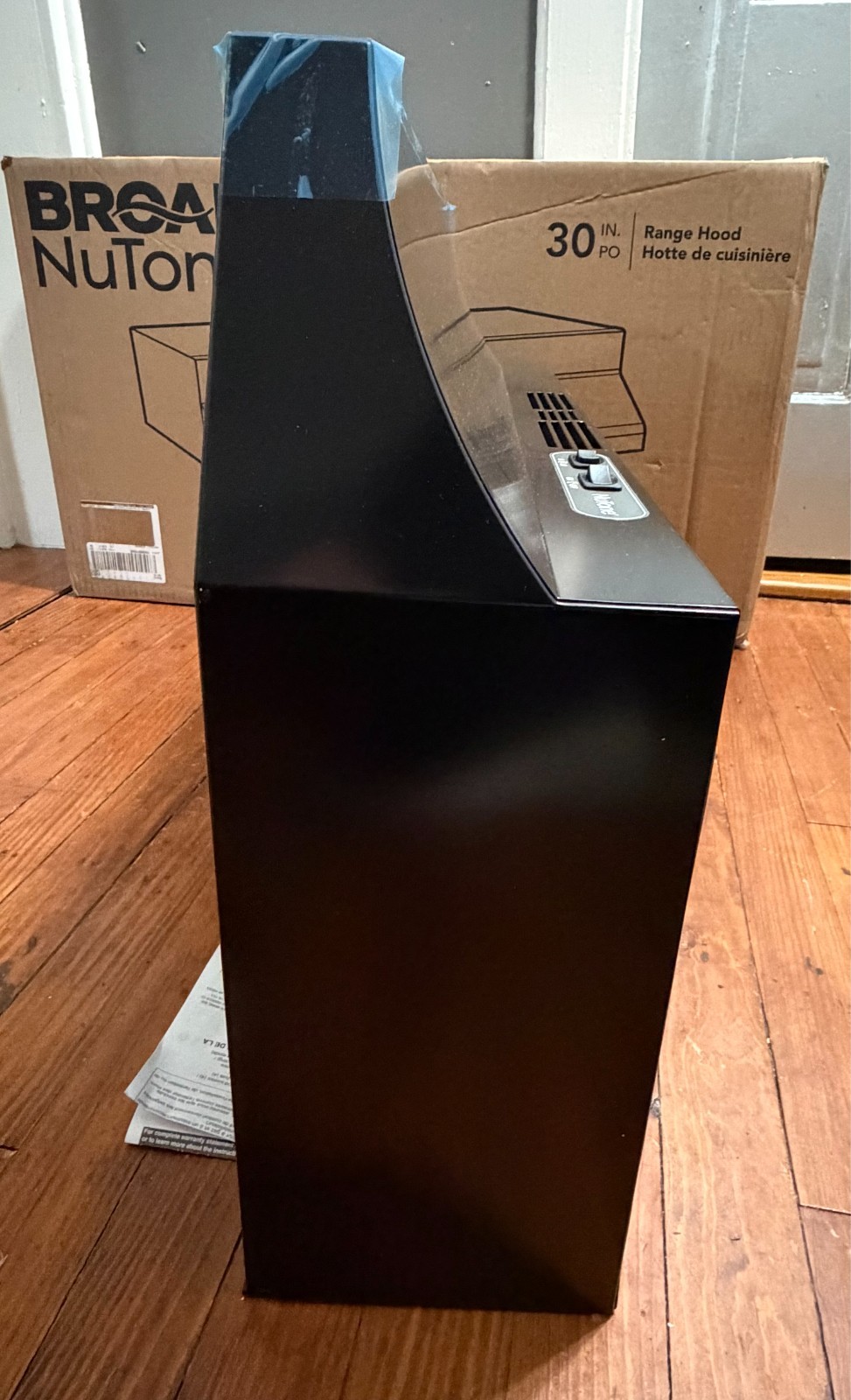 Broan-NuTone RL6200 Series 30" Ductless Under Cabinet Range Hood w/Light - Black