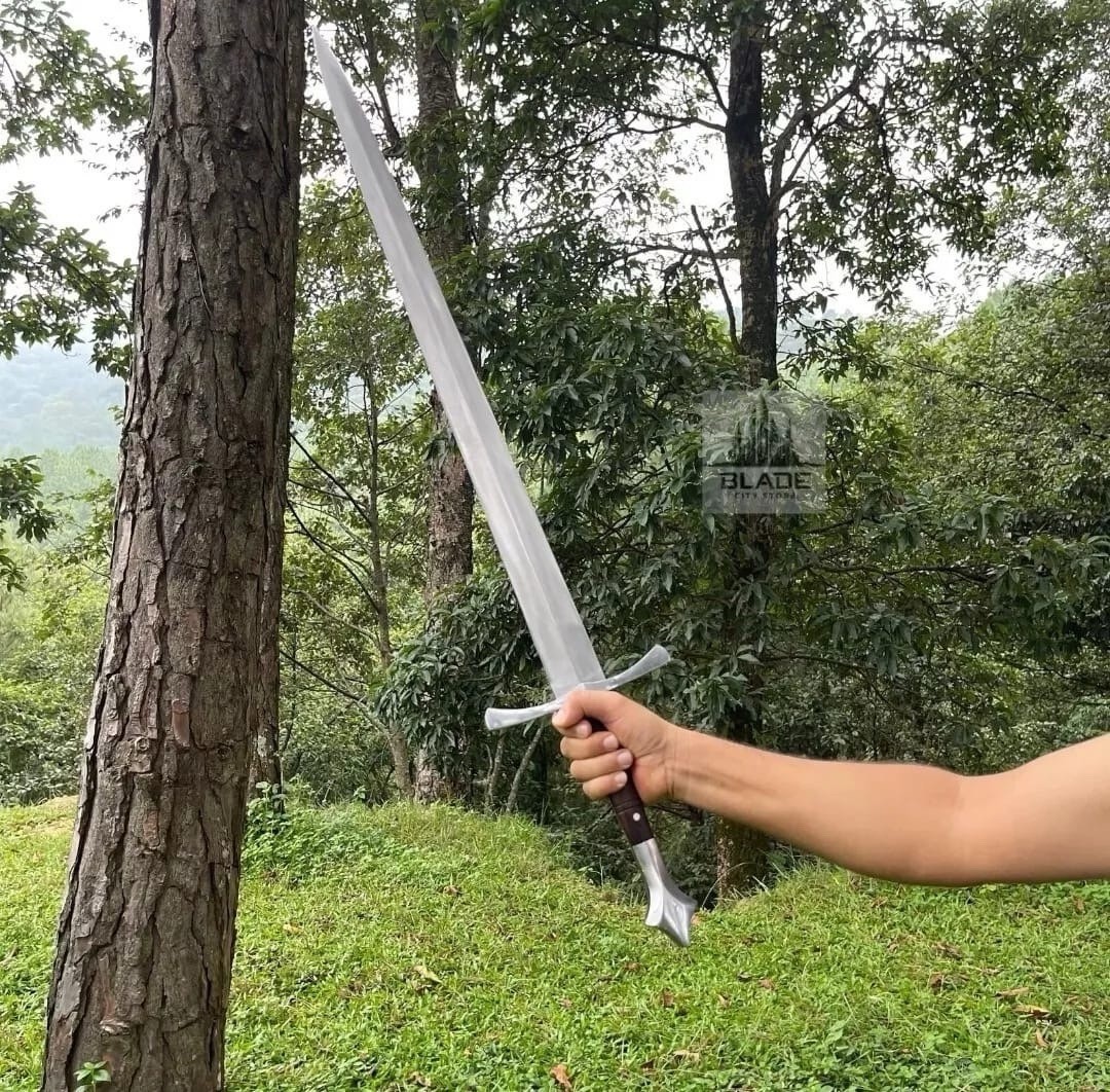 Hand Forged High Carbon Steel Viking Sword Medieval Battle Ready With Scabbard