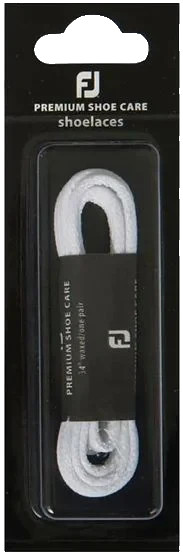 FootJoy Waxed Golf Shoe Laces 34" White Prior Generation