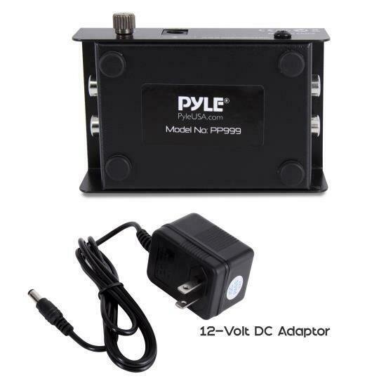 PYLE PRO PP999 Phono Turntable Pre-Amplifier