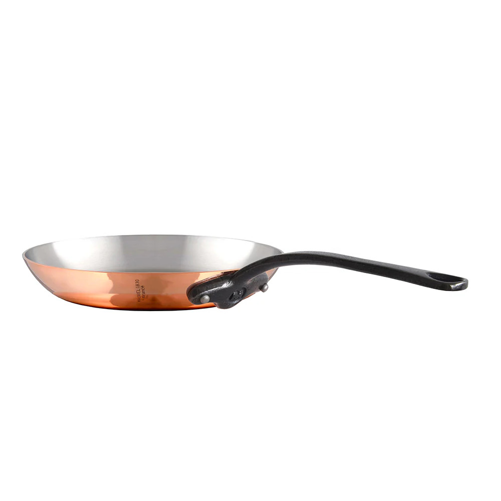 Mauviel M'Heritage M'150 CI 2-Piece Copper Frying Pan Set With Cast Iron Handles