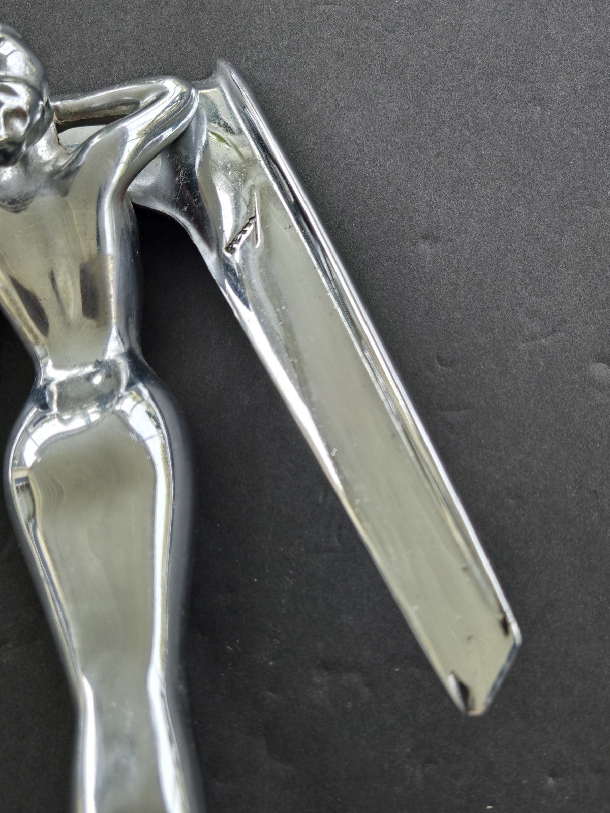 ORIGINAL VINTAGE 1953 54 NASH HOOD ORNAMENT GEORGE PETTY NUDE PIN-UP SIGNED ART