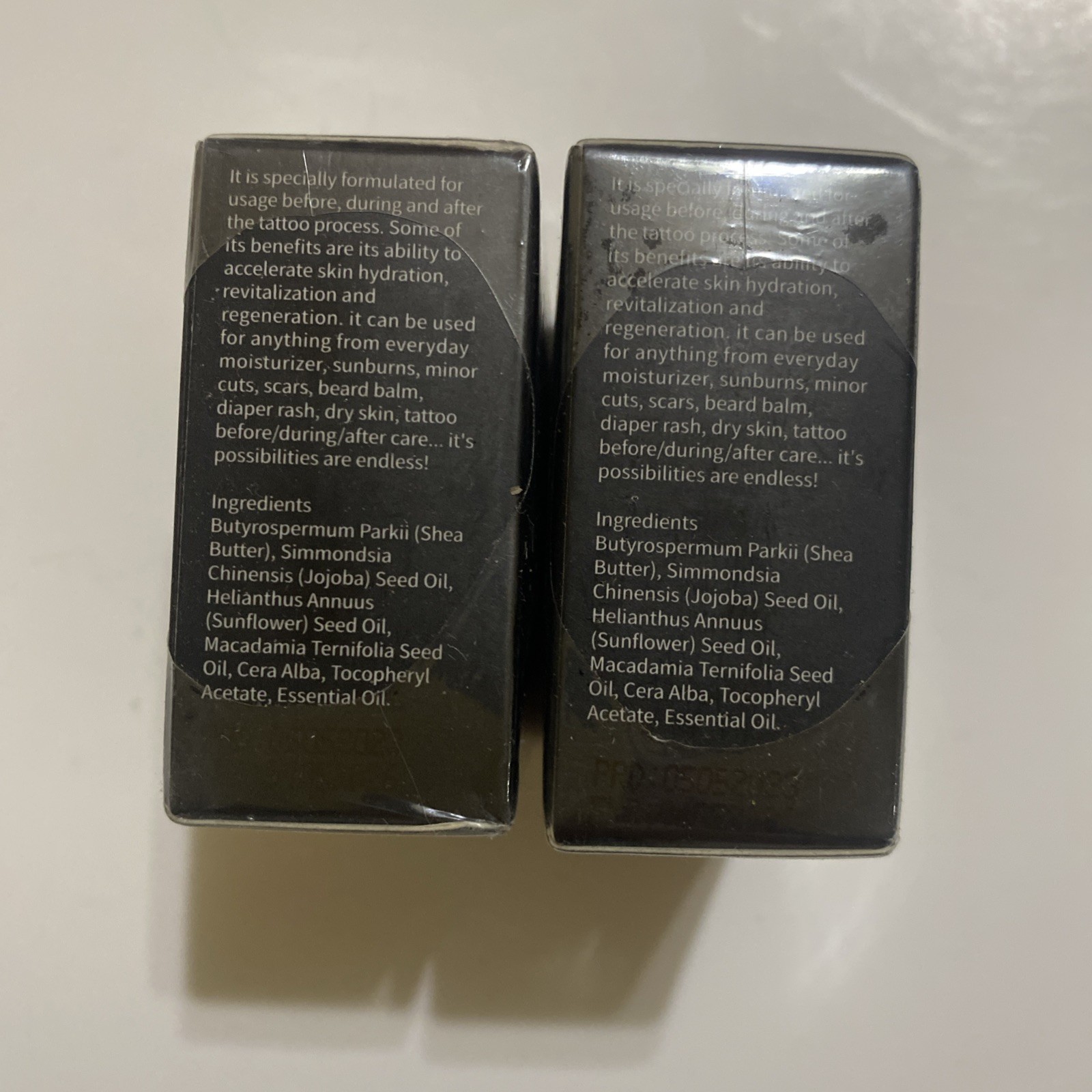 2 Melao Tattoo Butter Cream Butter Natural 1 oz Aftercare Moisturizer