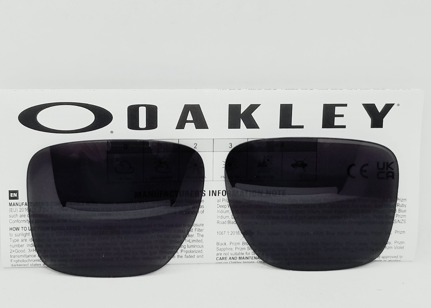 Oakley SLIVER XL replacement WARM GREY sunglasses LENSES New OEM! (OO9341)