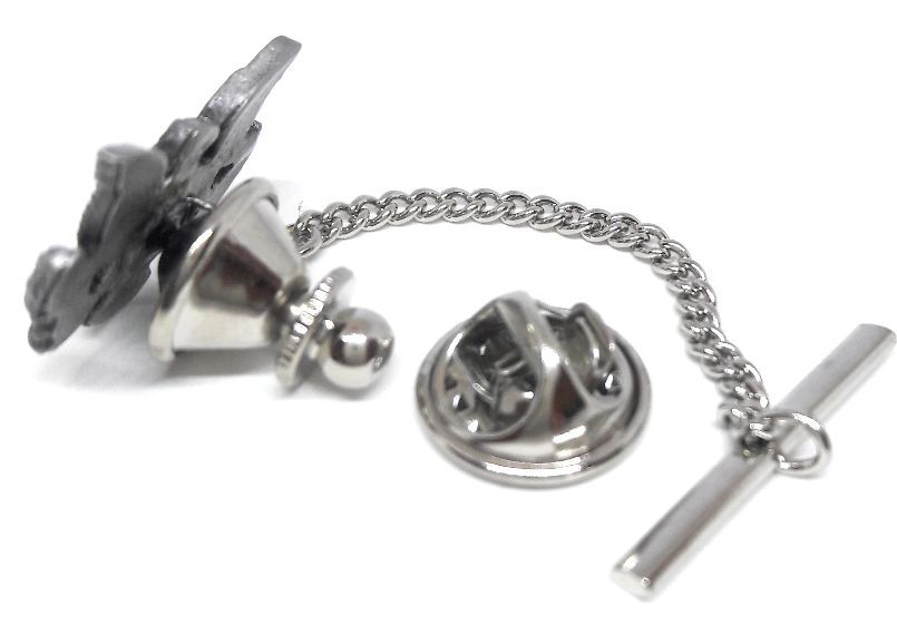 PEWTER COAT OF ARMS SHIELD TIE TACK / LAPEL PIN MFG. DIRECT PRICING!!!