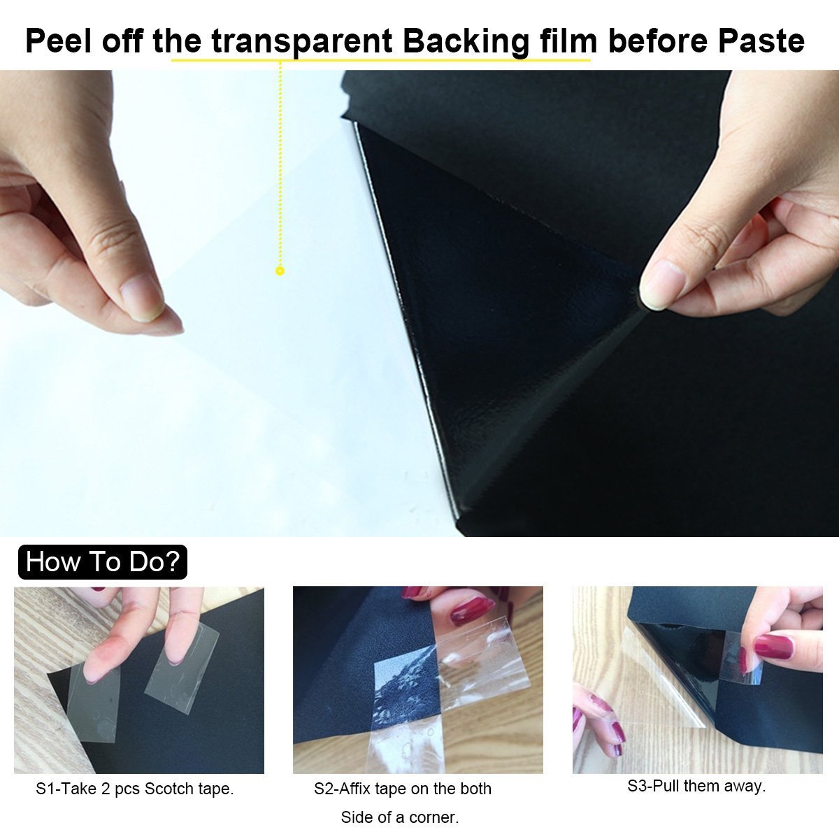 Uncut Window Tint 0% VLT Blackout Film Heat Reduce Block Shade Static Cling USA