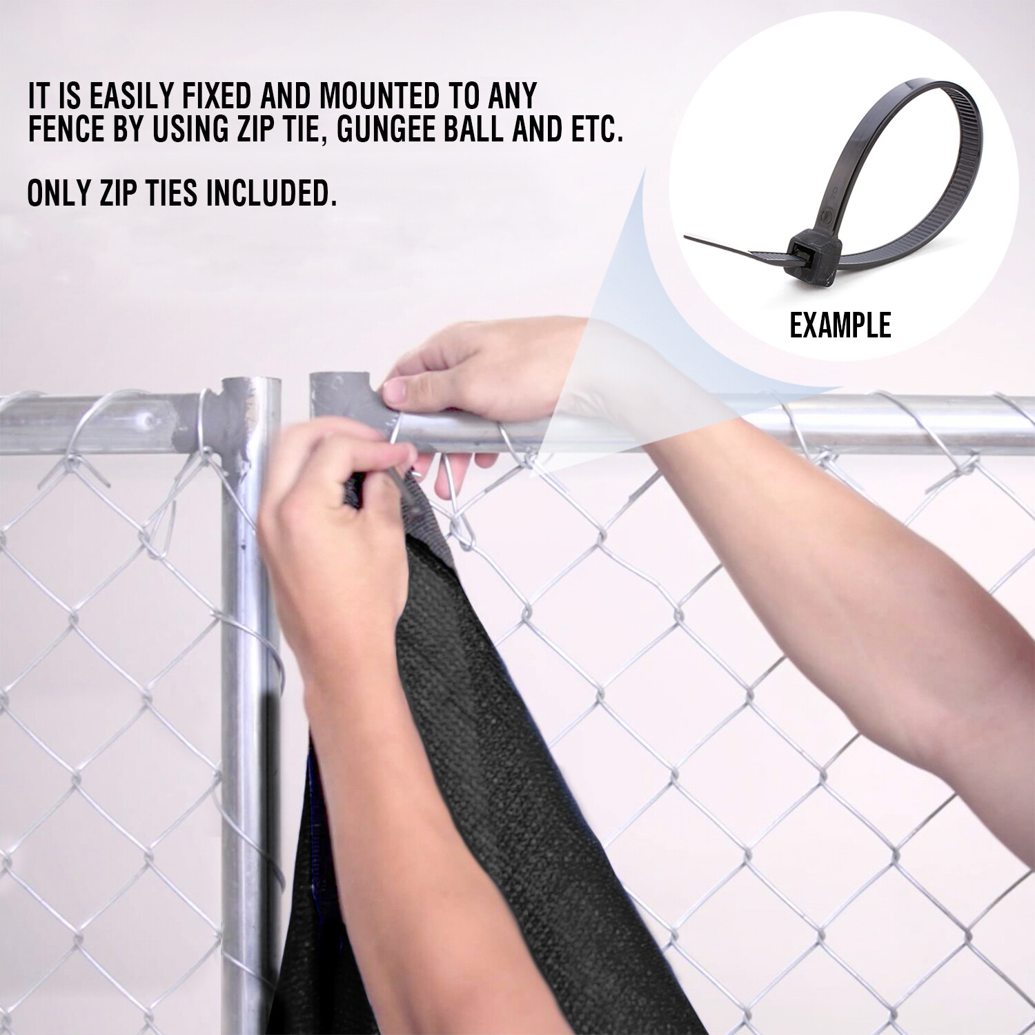 E&K Privacy Fence Screen Garden 4/5/6/8' Windscreen HDPE Fabric Mesh Shade Cover