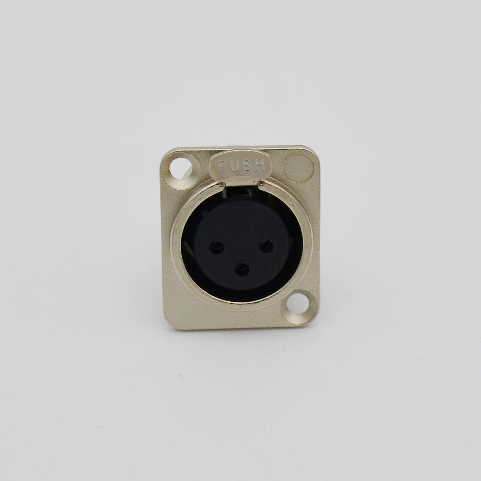 10,XLR 3-Pin Female Metal Panel Mount Chassis Microphone Jack Audio Connector