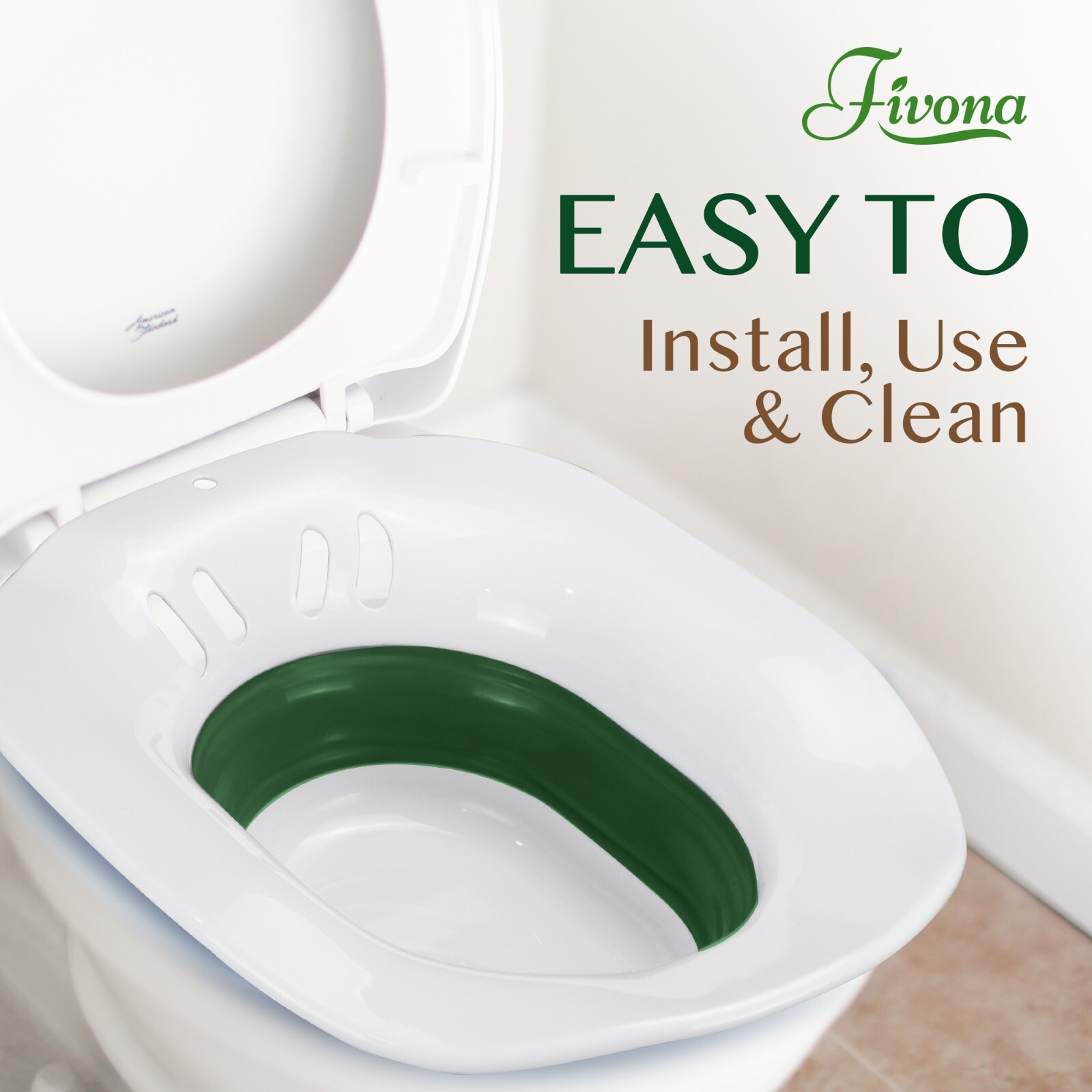 Fivona Expandable Sitz Bath Seat for Postpartum Hemorrhoid Care