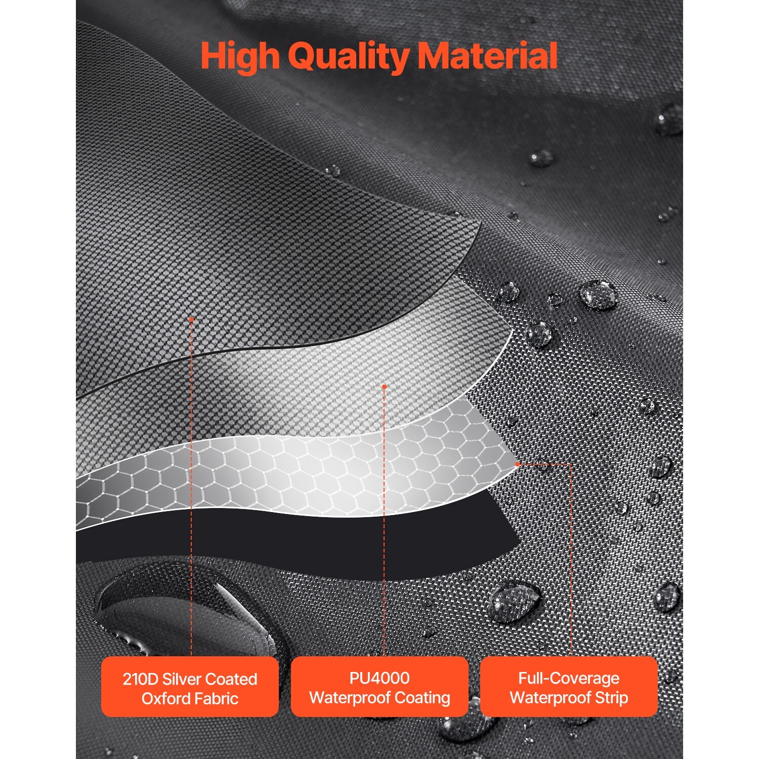 Outdoor Bike Storage Tent Fan-Shaped Waterproof Bike Shed for 1-2/4-5/5+ Bikes