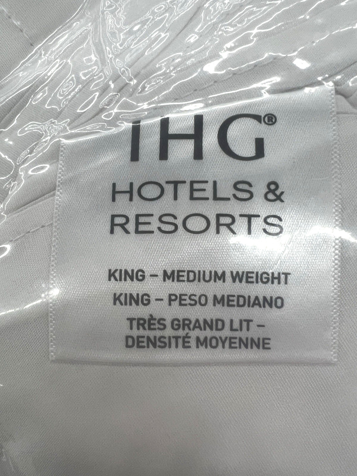 IHG Bedding Collection KING SIZE Duvet Insert MEDIUM Weight Down Alternative