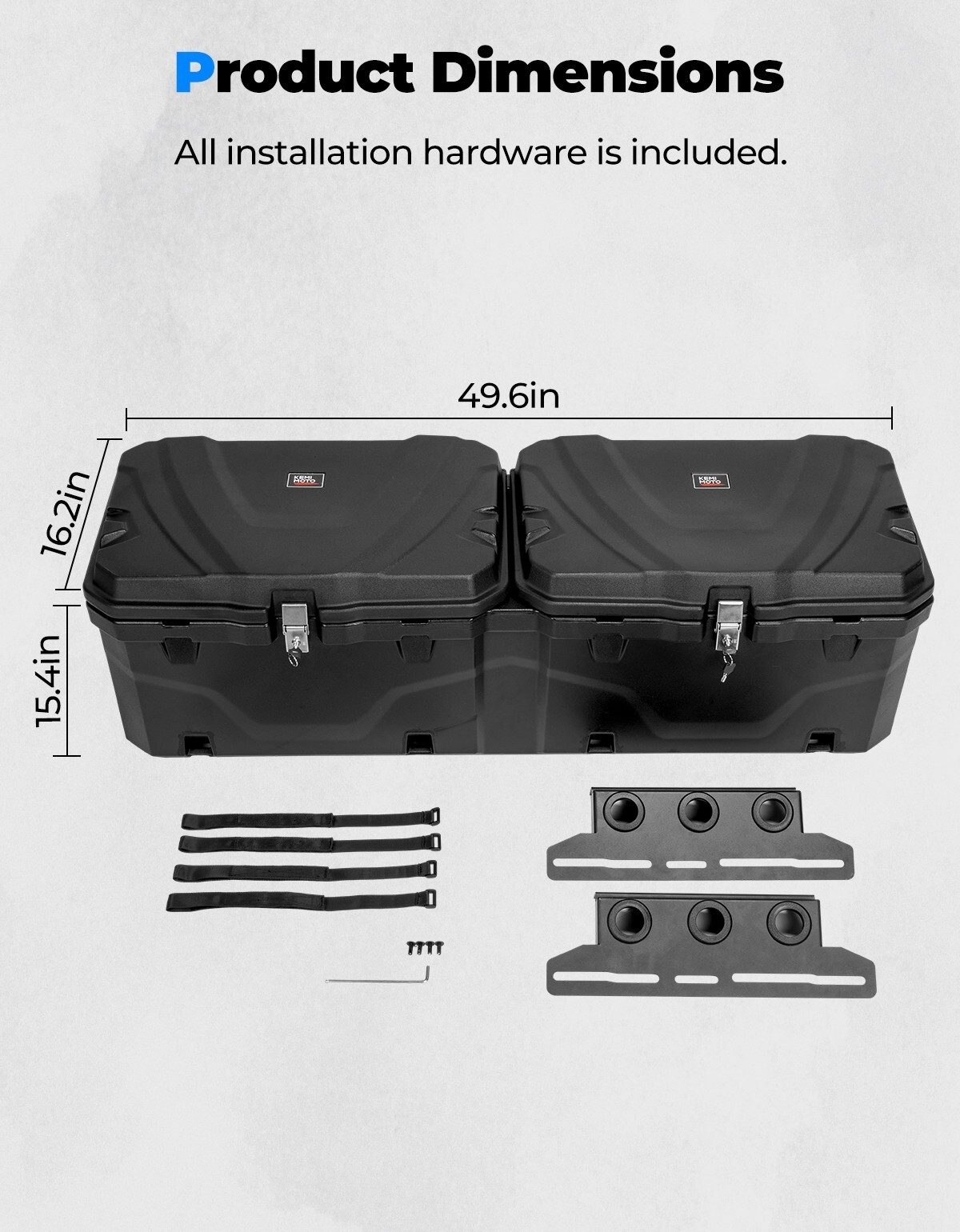 Cargo Storage Bed Box for CF-MOTO UForce U10 Pro 2025+ UForce 1000/XL 2019-2025