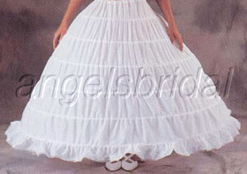 Top Quality Plus Size Mega Full Cotton 6-Hoop Bridal Dress Petticoat Skirt Slip
