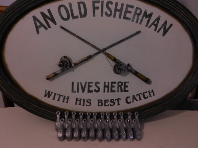 100 , 3 OZ BANK SINKERS FROM A DO-IT-MOLD