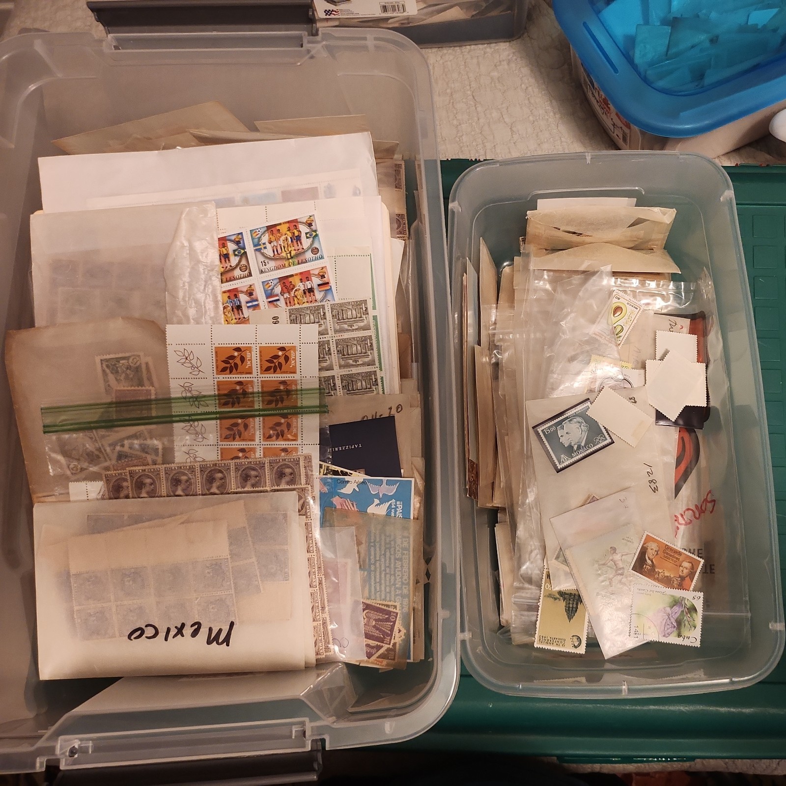 Huge Assortment Worldwide US/Foreign Stamps Used, Mint, Glassines, Covers, BOBs