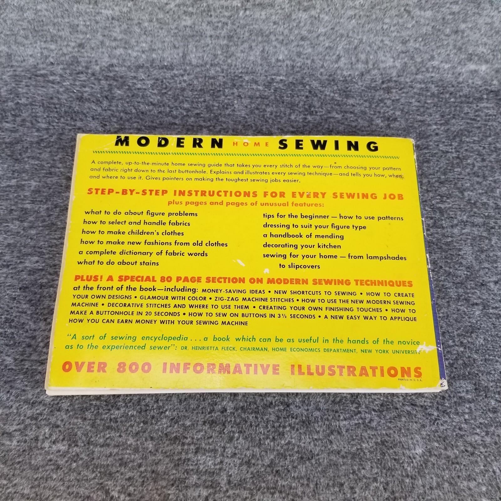 ✅Vintage Modern Home Sewing Book by Drucella Lowrie & Sylvia Mager 1952