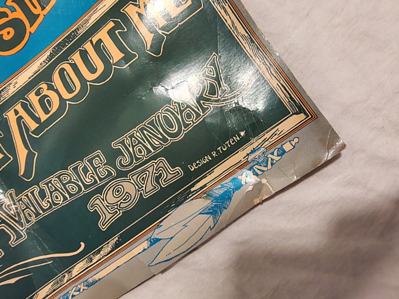 Quicksilver What About Me 1971 Capitol Records Promo Poster Randy Tuten