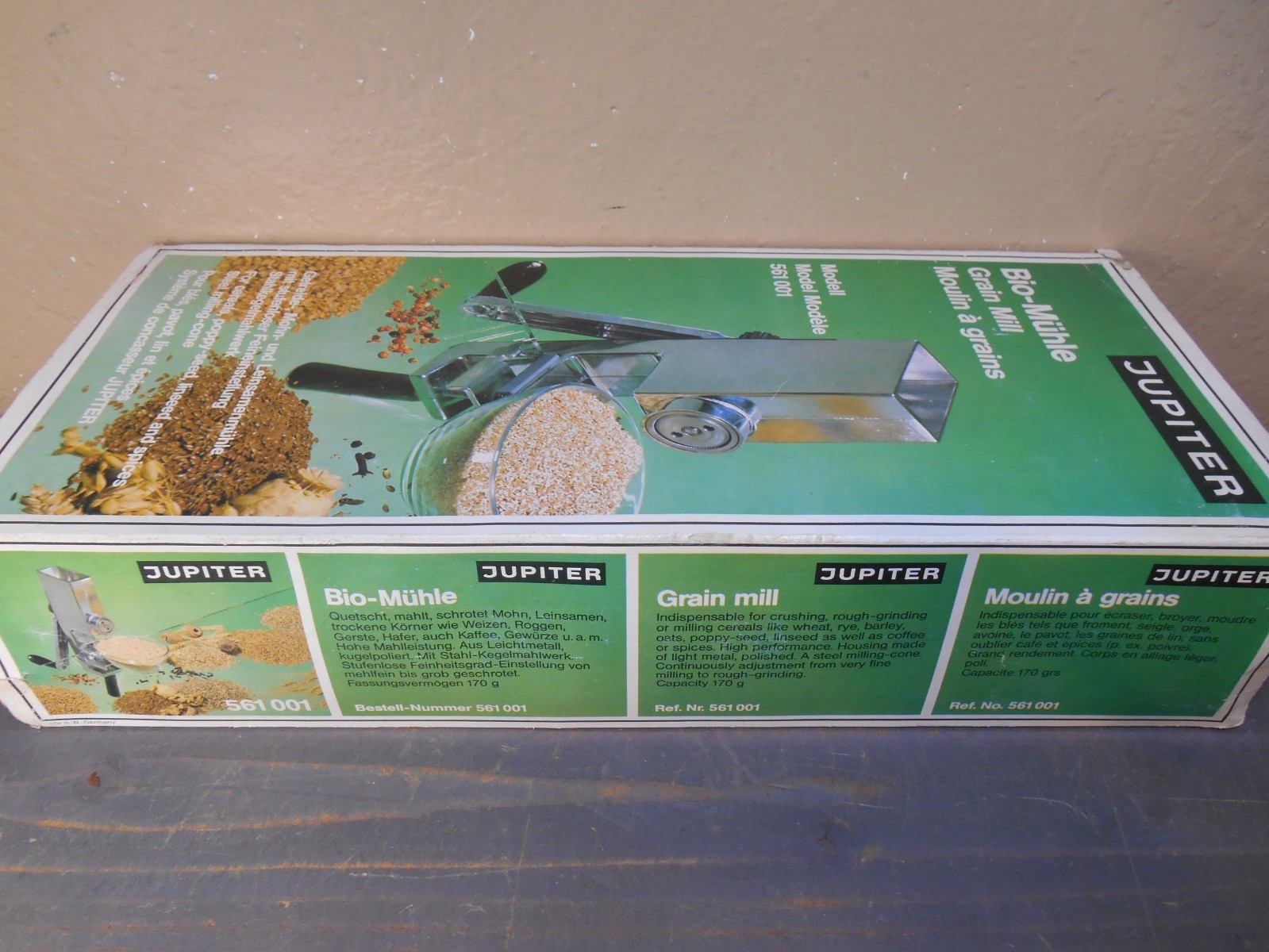 Vintage 1980's JUPITER Bio-Muhle Grain Mill Model 561 Made in W. Germany - NEW