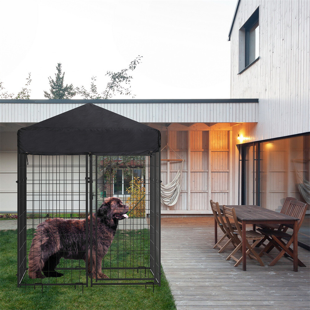 Heavy Duty Dog Kennel Pet Welded Metal Playpen Large Animal Cage Outdoor Indoor