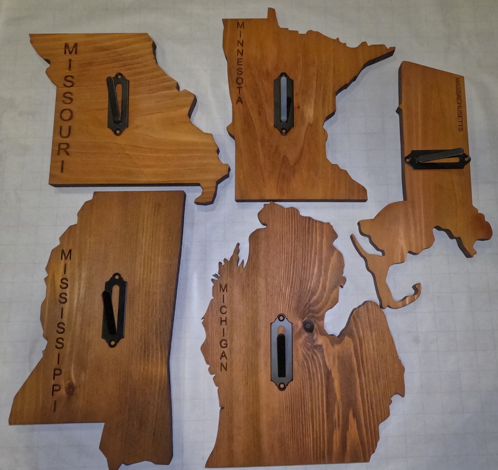 Euro Deer State Plaque Mount Wood