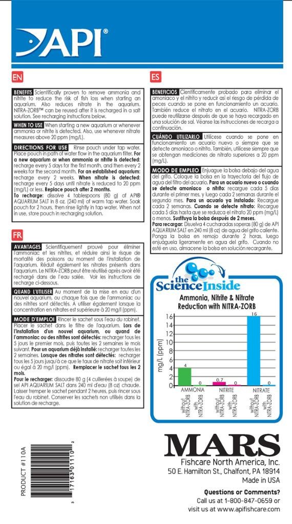 API Rena Filstar Nitra Zorb Pouch (old 726A) Size 6 Fits All API Filstar Filters