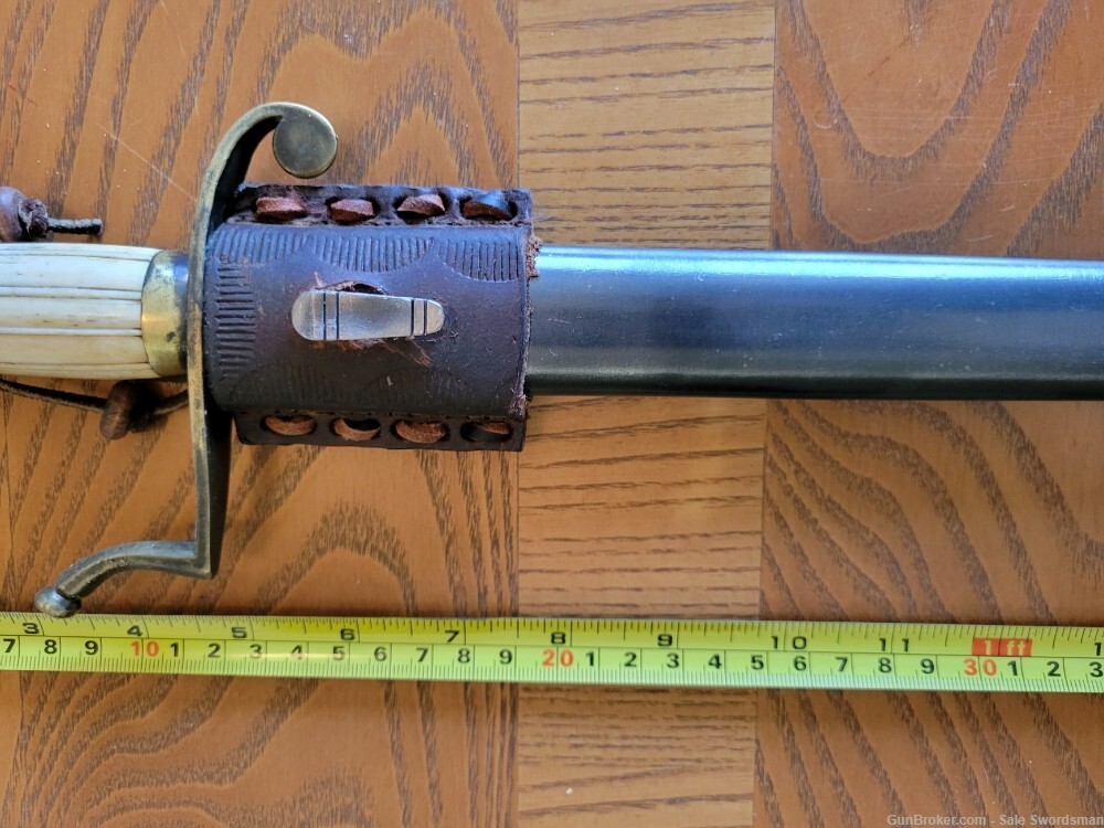 Modified Eagle Head Bowie Knife with Scabbard and Frog Used