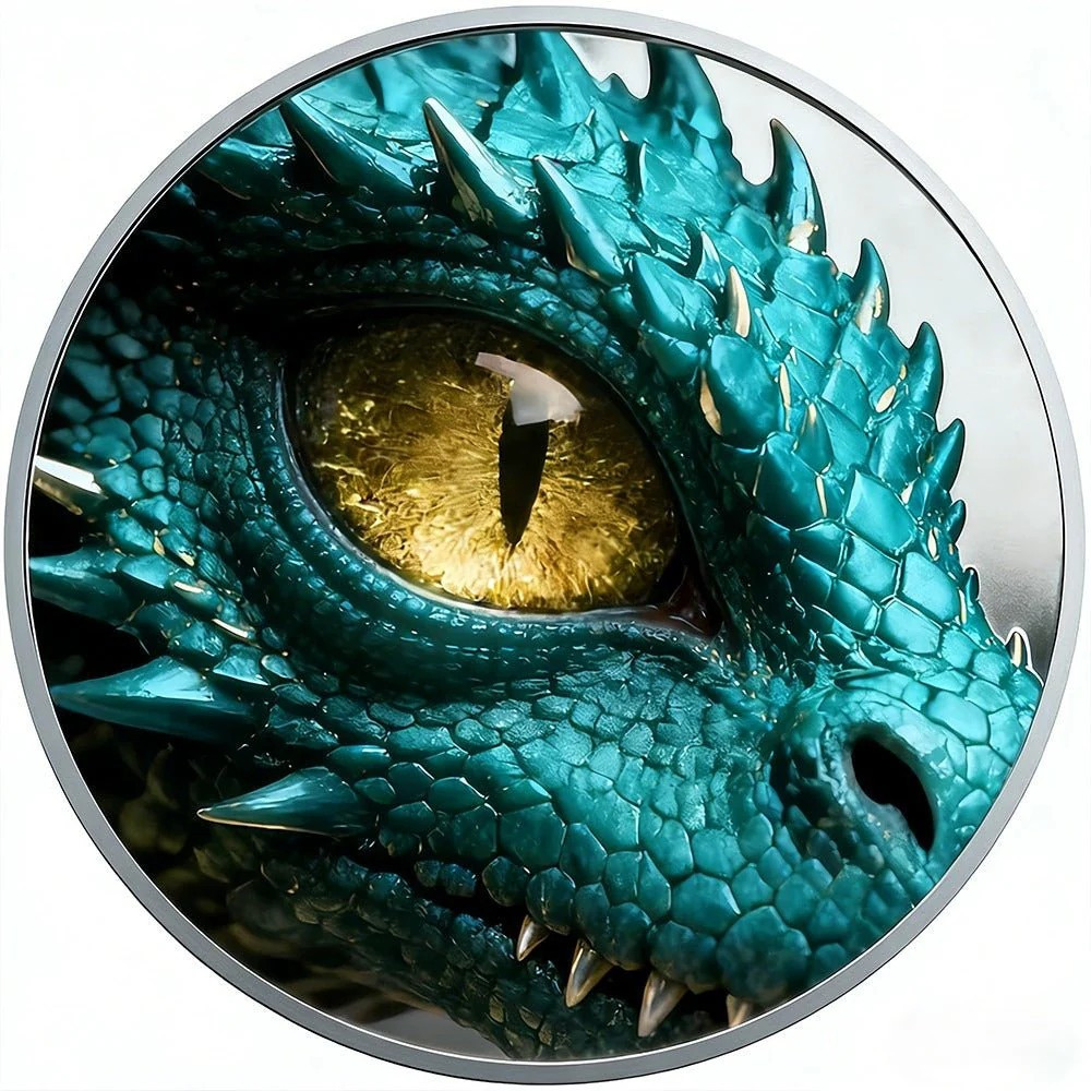 2026 Dragon Flight 5 oz Colorized High Relief Copper Round in Capsule