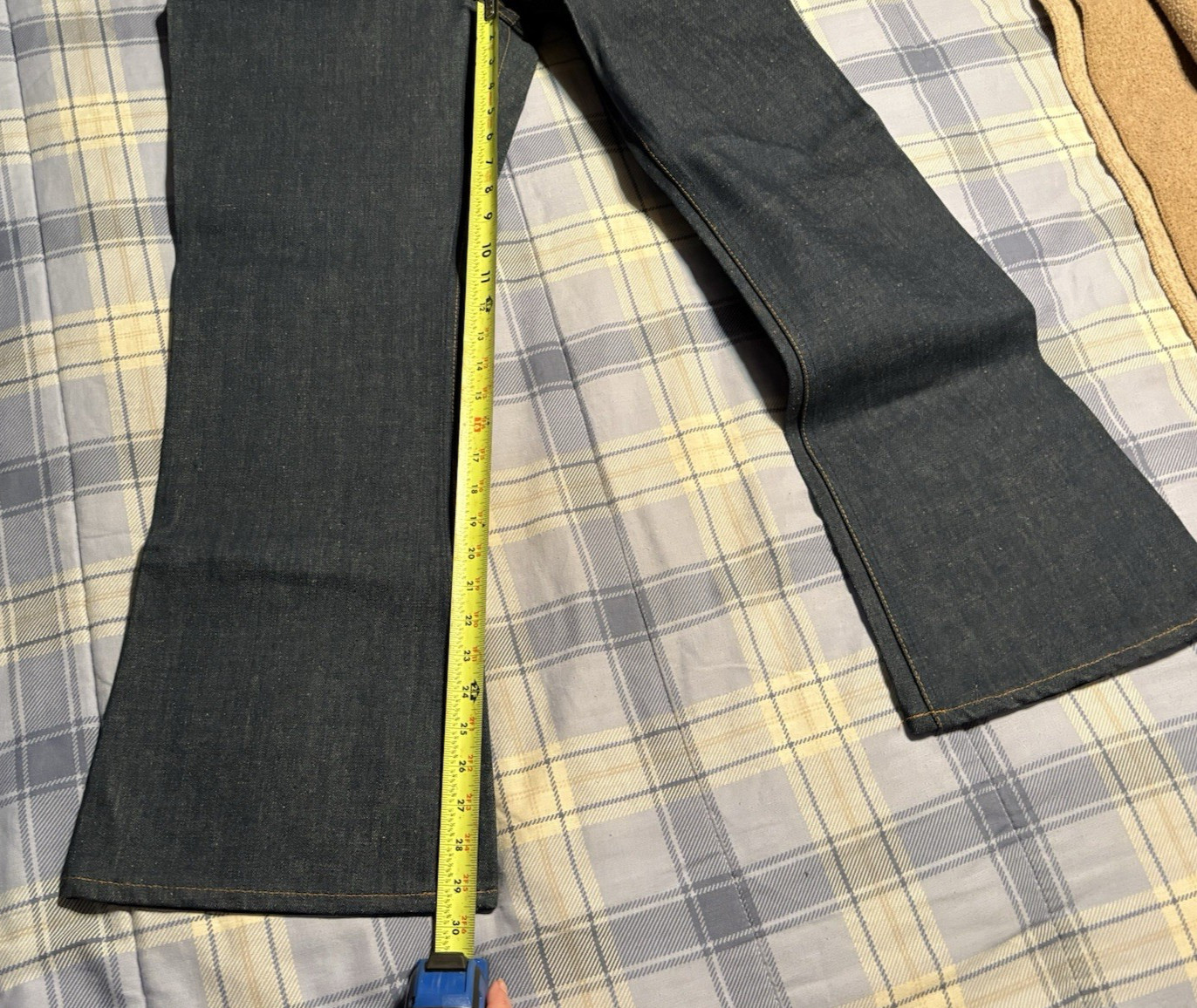 Vtg. Nwt Rare Levis Orange Tab 646 0217 Bell Bottom With Zipper 36X30 Flare Leg