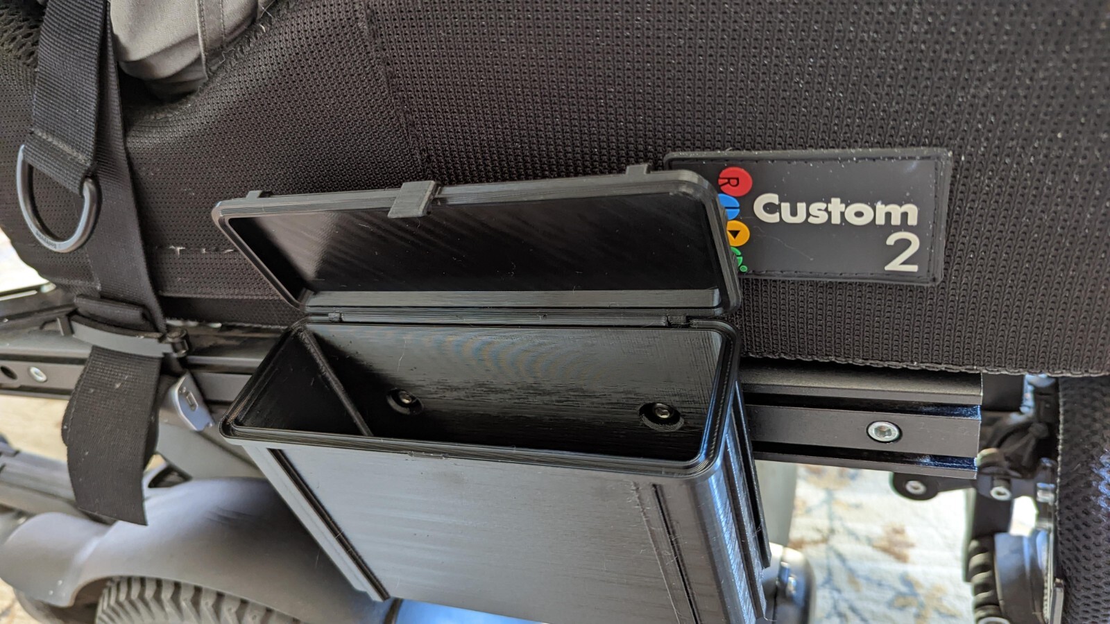 Permobil Storage/Accessory Box M3 M5 F3 F5 UniTrack Mounted