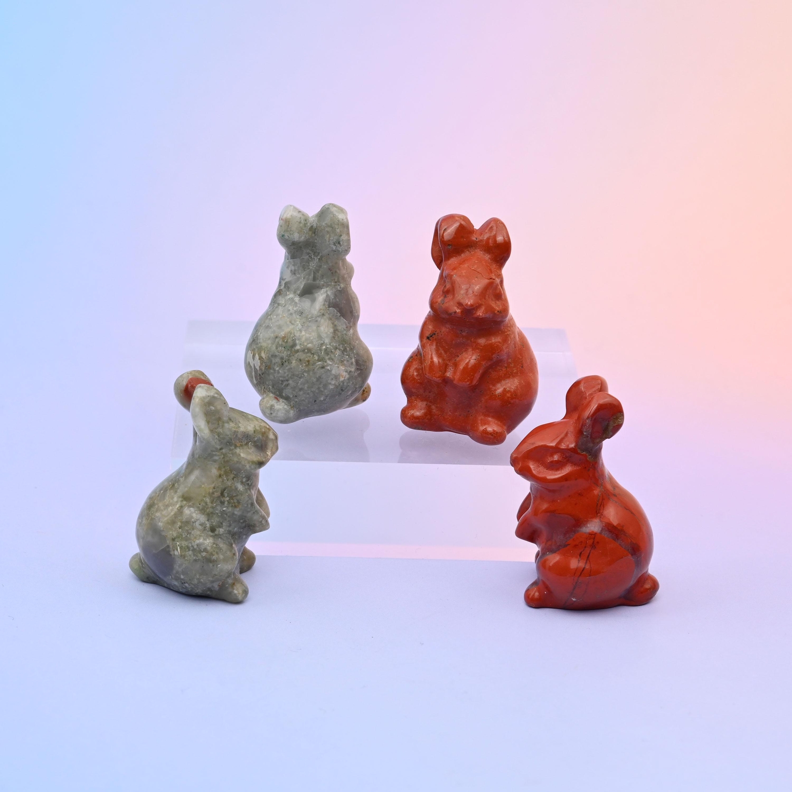 1.5 Inch Rabbit Crystal Carving Figurines