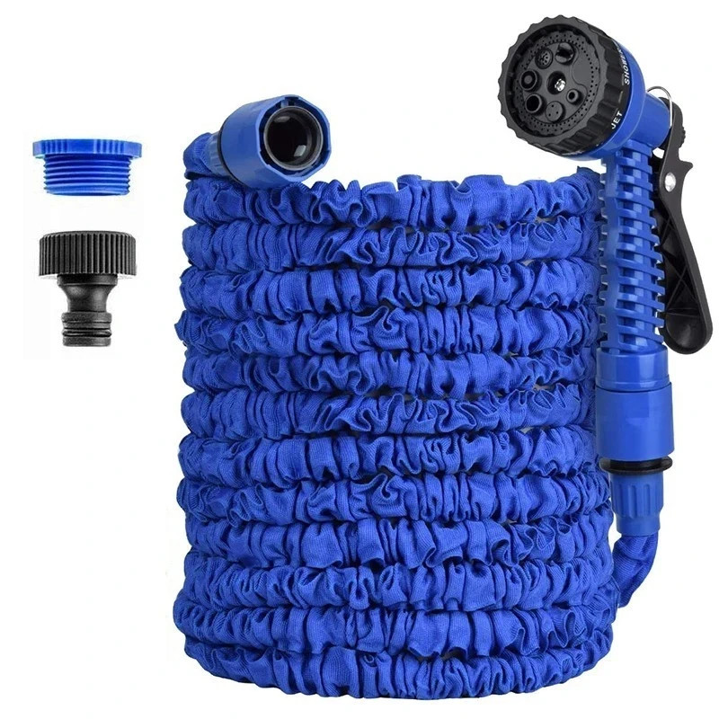 Expanding Expandable Flexible Garden Water Hose w Spray Nozzle 25, 50, 75, 100FT