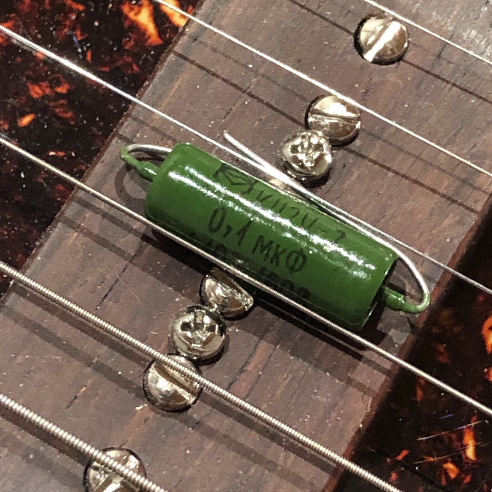 0.1uf K42Y-2 Russian Paper in Oil 50s Strat Tone Capacitor PIO NOS Guitar